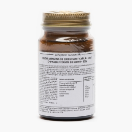 Vitamina D3 1000 IU 100 tablete mastricabile