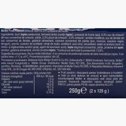 Iaurt cu zmeură Fruit Passion, pachet 2x125g