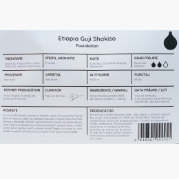 Etiopia Shakisho 250g, cafea de specialitate boabe 