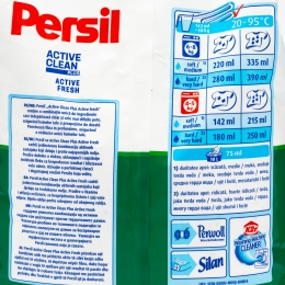 Detergent de rufe pudră automat Active Clean Plus, Active Fresh, 60 spălări, 6kg