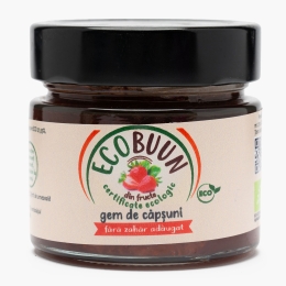 Gem de căpșuni, fără zahăr adăugat, eco 220g