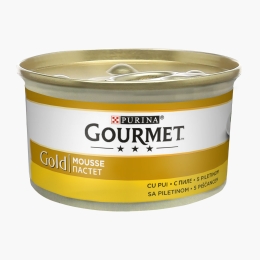 Hrană umedă pentru pisici, mousse, 85g, cu pui 