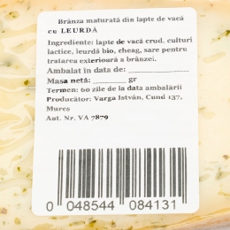 Brânză maturată cu leurdă 250g