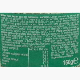 Desert vegan din orez cu ciocolată și caramel 160g