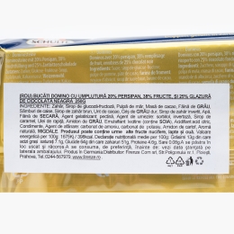 Cuburi din turtă dulce cu jeleu de fructe și glazură de ciocolată neagră 250g