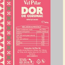 Cozonac cu rahat și cacao 500g