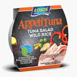 Salată cu ton, orez sălbatic, ghimbir și legume 160g