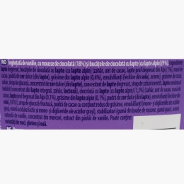Înghețată de vanilie cu mousse de ciocolată 425ml (297g)