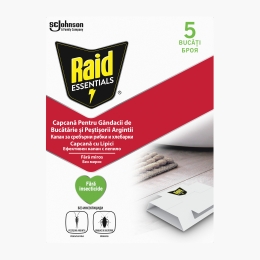 Capcane pentru gândaci de bucătărie și peștișori argintii Essentials, 5 buc