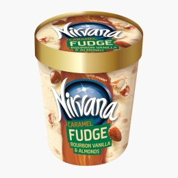 Înghețată de vanilie cu umplutură de caramel 360g