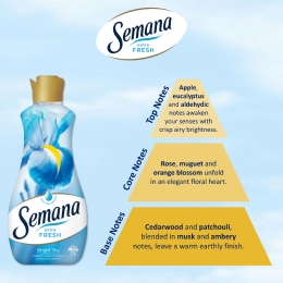 Balsam de rufe superconcentrat Extra fresh, Bright sky, 75 spălări, 1.5l