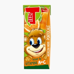 Suc de morcovi, mere şi portocale 0.2l