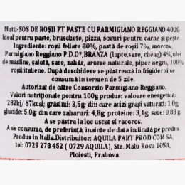 Sos pentru paste cu roșii Rossoro și Parmigiano Reggiano 400g