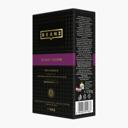 Global Fusion 250g, cafea prăjită și măcinată