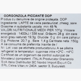 Gorgonzola picantă 150g