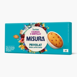 Brioșe cu cireșe și afine fără lactoză 6 bucăți, 290g