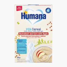 Cereale cu lapte, hrișcă, porumb și măr, 6+ luni, 200g