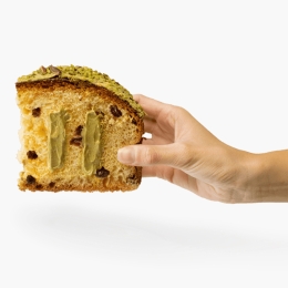 Panettone cu stafide, fistic și ceai verde Matcha 600g