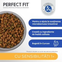Hrană uscată pentru pisici sensibile adulte, 1.4kg, curcan