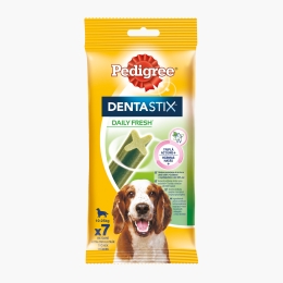 Batoane dentare pentru câini de talie medie, 180g, DentaStix cu eucalipt