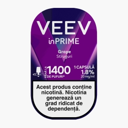Capsulă pentru țigară electronică Grape 1.8%, 20mg/ml nicotină, 1400 puffs