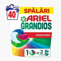 Detergent de rufe capsule Grandios Color, 40 spălări, 40 buc
