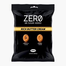 Bomboane fără zahăr cu unt și interior de ciocolată/caramel, 80g