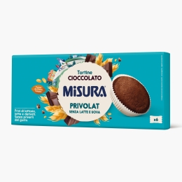 Brioșe cu ciocolată fără lactoză 6 bucăți, 240g