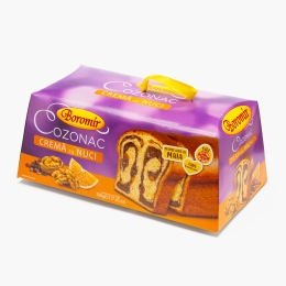 Cozonac cu cremă de nuci 500g