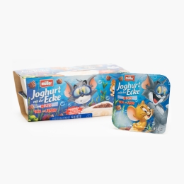 Iaurt mix Tom&Jerry biscuiți cu cacao 4x85g