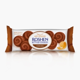 Biscuiți cu unt și cacao 140g 