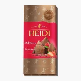 Ciocolată cu lapte cu căpșuni 80g