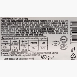 Crenvurști cu curcan 450g