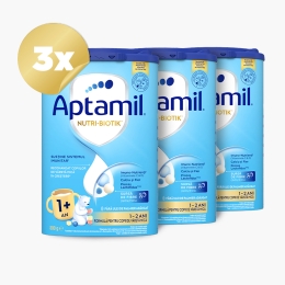 Pachet 3 x Lapte praf NUTRI-BIOTIK 1+, 1-2 ani, Nutricia, 800g