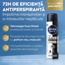 Deodorant antiperspirant spray Men Black & White Epic Night 150ml
