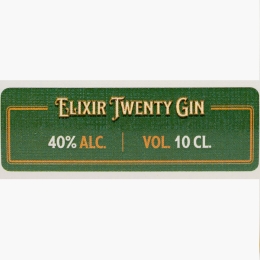 Elixir Twenty Gin, 40% alc., 100ml