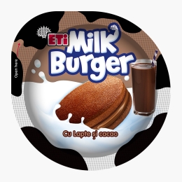 Prăjitură Milk Burger cu cacao, miere și cremă de lapte 35g