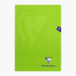 Caiet capsat de matematică A4, 48 file, verde, Clairefontaine Mymesys