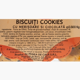 Biscuiți cookies cu merișoare și ciocolată 300g