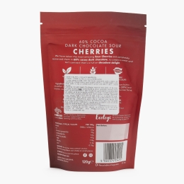  Vișine învelite în ciocolată belgiană neagră 120g