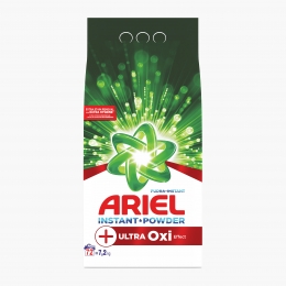 Detergent de rufe pudră automat +Ultra Oxi Effect 72 spălări, 7.2kg