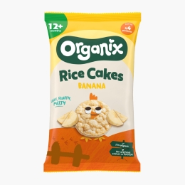 Rondele ecologice din orez cu banane, 7+ luni, 40g