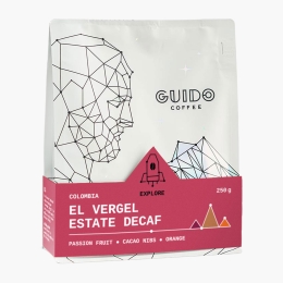 Columbia El Vergel Estate 250g, cafea de specialitate decofeinizată boabe