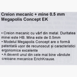 Creion mecanic 0.5 + mine