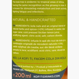 Kraft Kola, cola artizanală naturală 0.2l