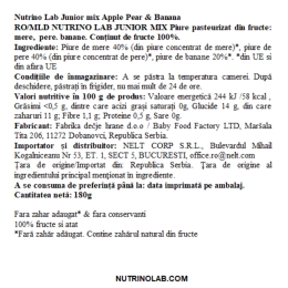 Piure cu măr, pară și banană Junior Mix 180g