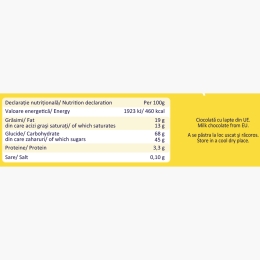 Baton de ciocolată cu spumă de căpșuni și banane Pufs 21g 