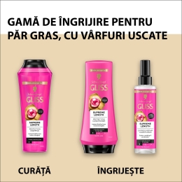 Șampon pentru păr lung predispus la deteriorare Supreme Length 400ml