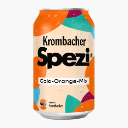 Băutură răcoritoare carbogazoasă cu gust de cola și portocale, doză 330ml