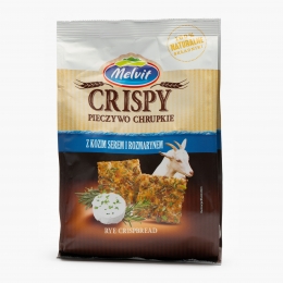 Crackers din secară integrală cu brânză de capră și rozmarin 150g